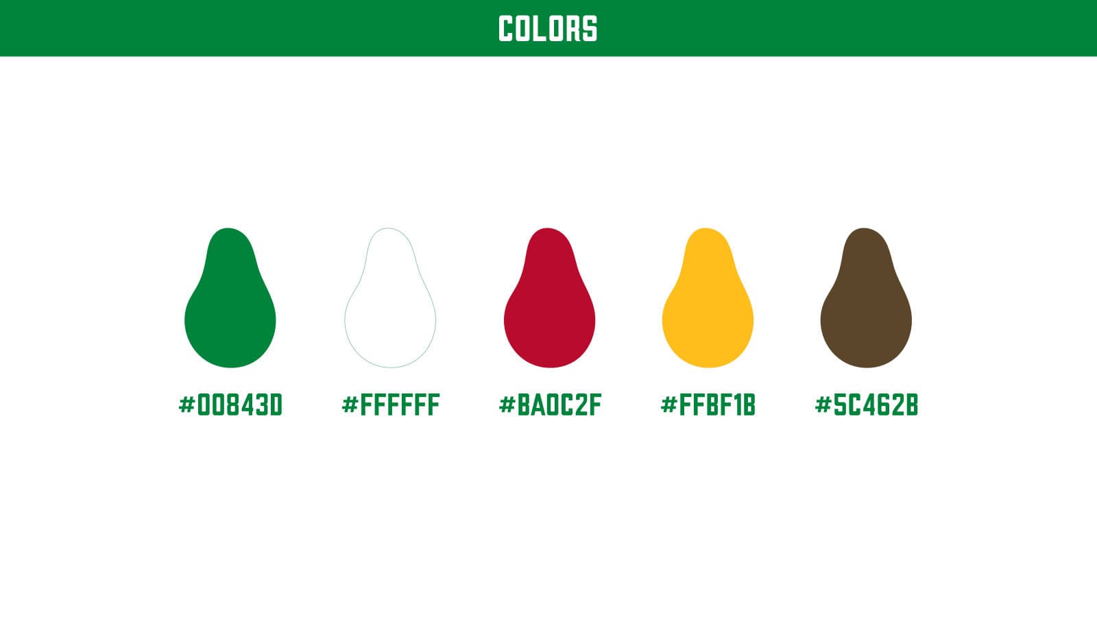 Avocado Growers of California colour palette