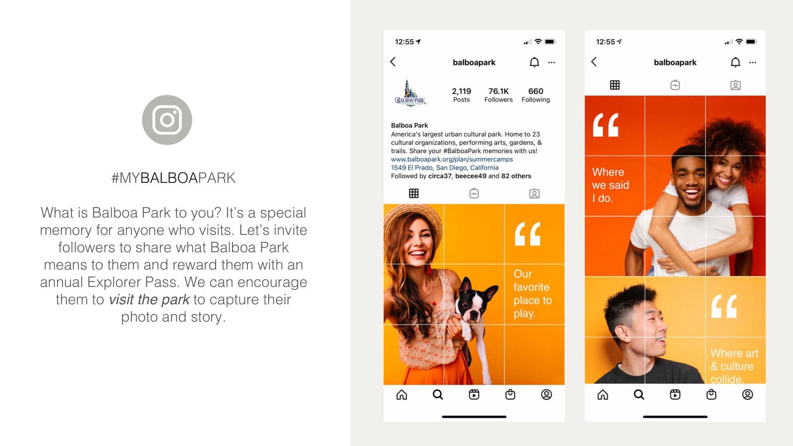 #MyBalboaPark Instagram campaign