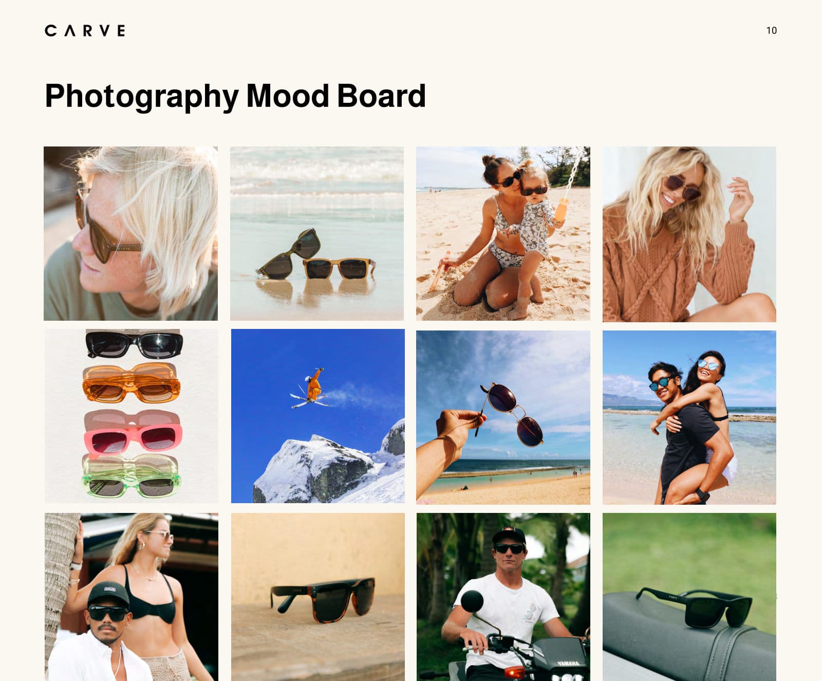 CARVE photography mood board