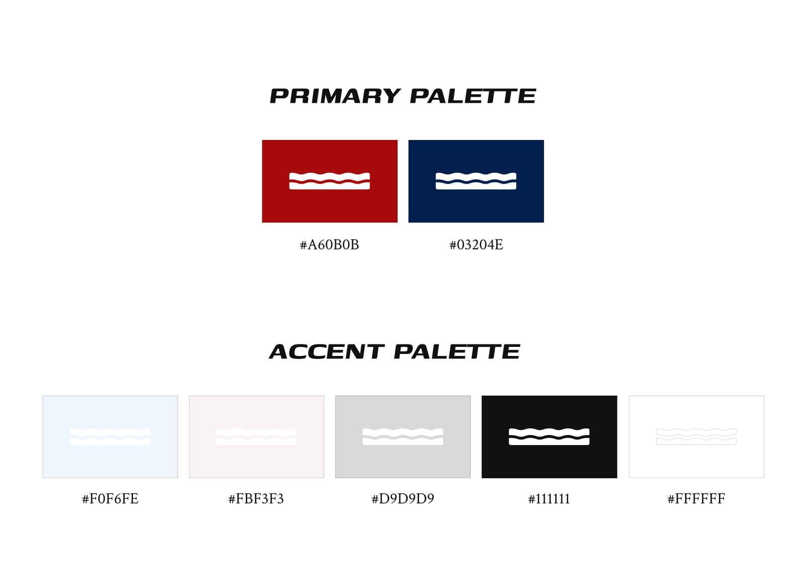 Skimlite primary and accent palettes
