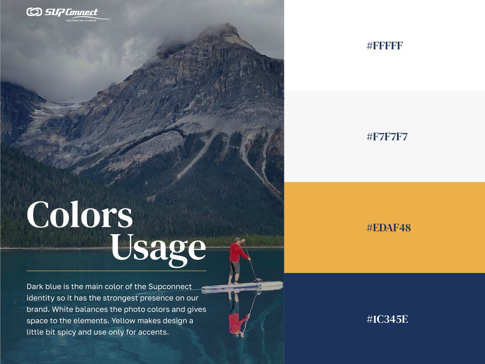 Supconnect colour usage