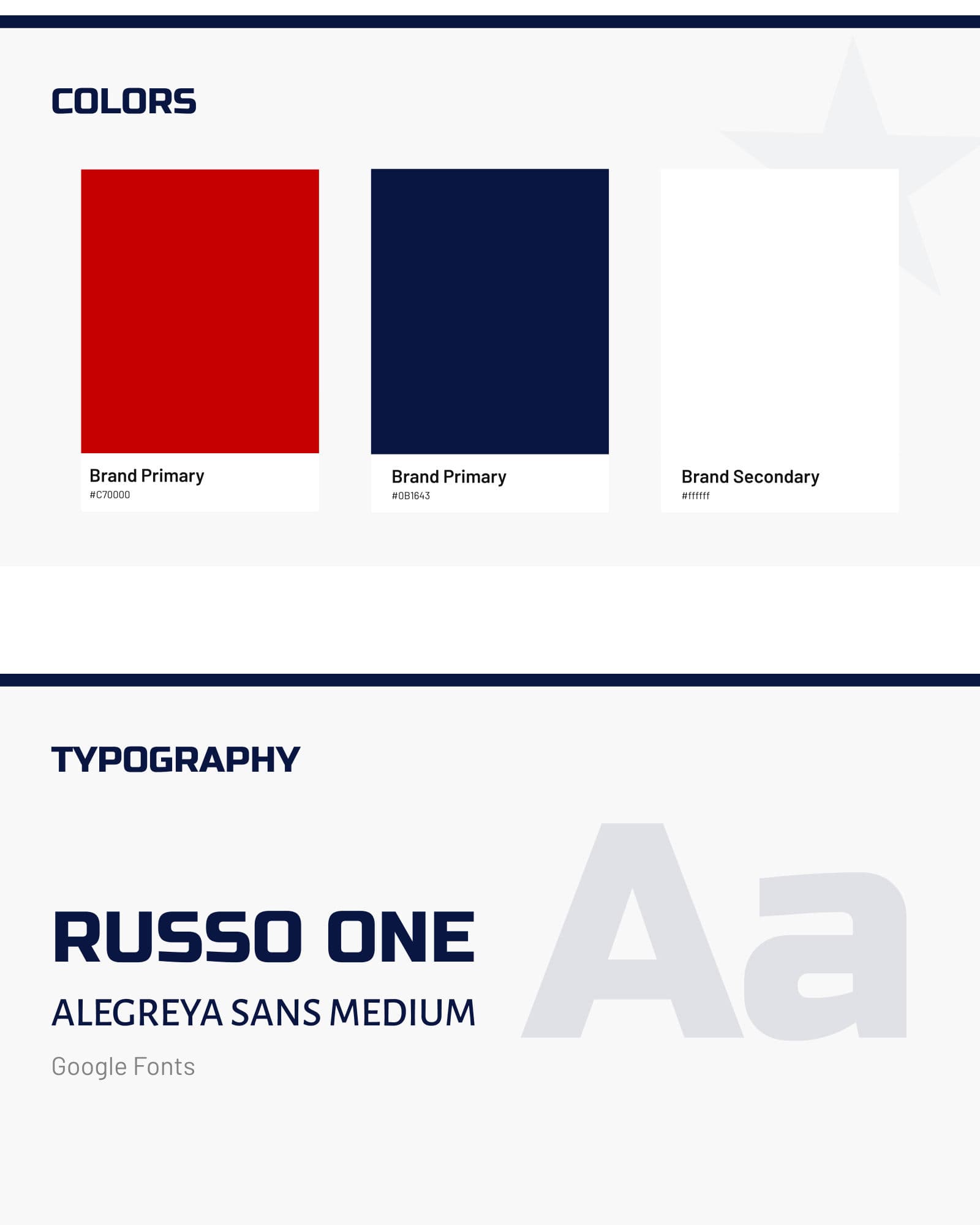 Troopathon colours and typography