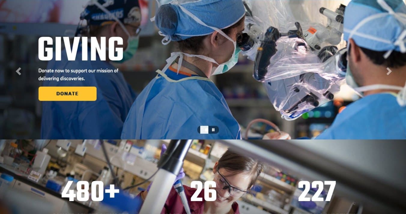 The Moores Cancer Center giving page